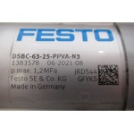  Boring 63 Slag 25 Festo DSBC-63-25-PPVA-N3. Unused.